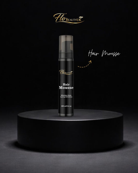 Mousse coiffante FloBeautyUK Volume et tenue longue durée