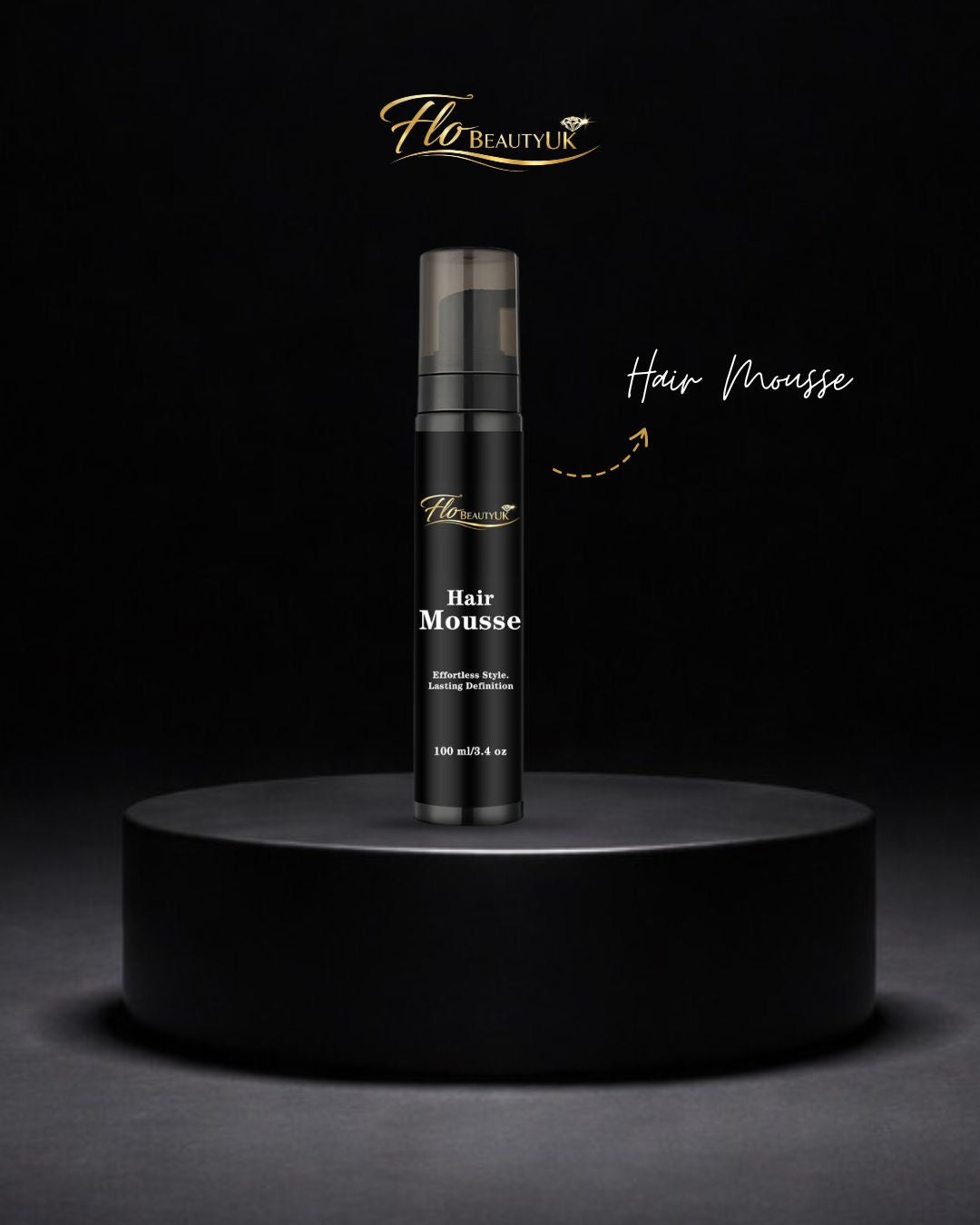 Mousse coiffante FloBeautyUK Volume et tenue longue durée