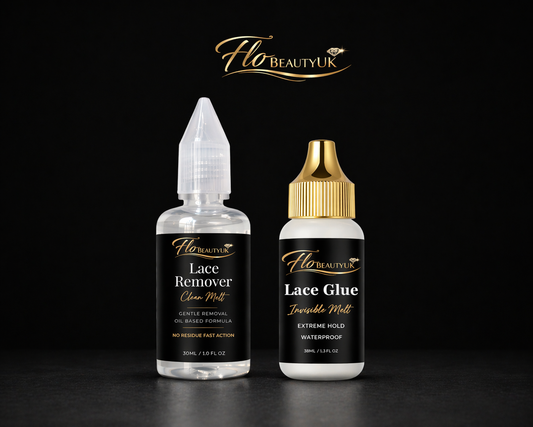 FloBeautyUK Duo Colle et Dissolvant pour dentelle Tenue Extrême