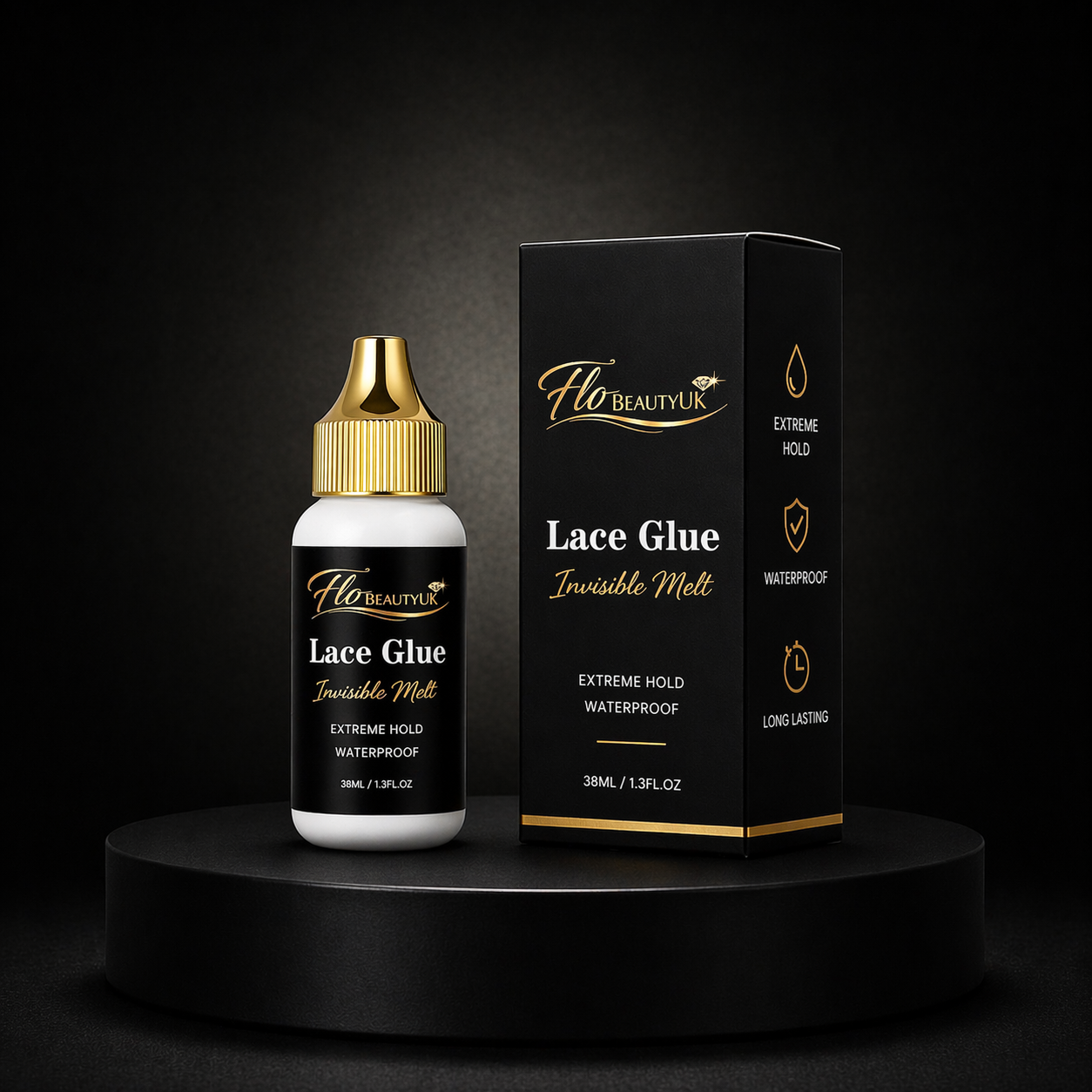 FloBeautyUK Lace Glue Invisible Melt Extreme Hold Waterproof.