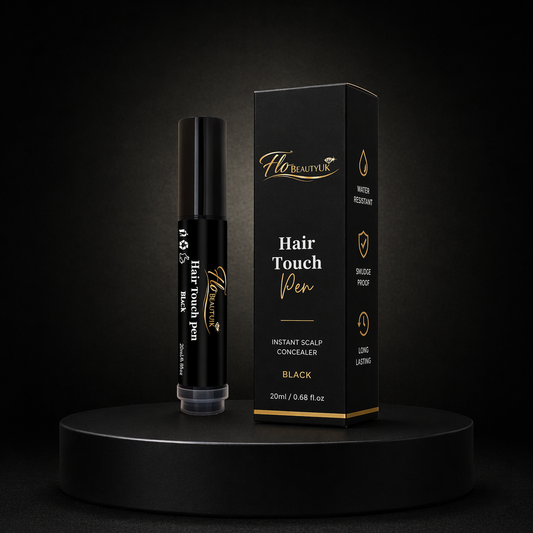 FloBeautyUK Stylo Retouche Cheveux Couverture Instantanée des Racines et des Contours (Noir)
